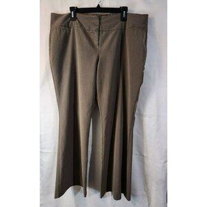 Metaphor Women's Pants Modern Fit Bootcut Flat Front Brown Size 18